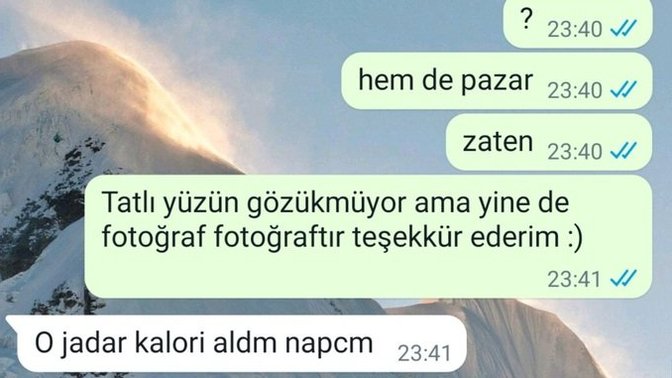Bende mi sorun var anlamıyorum. Yanlış bir şey mi demişim?