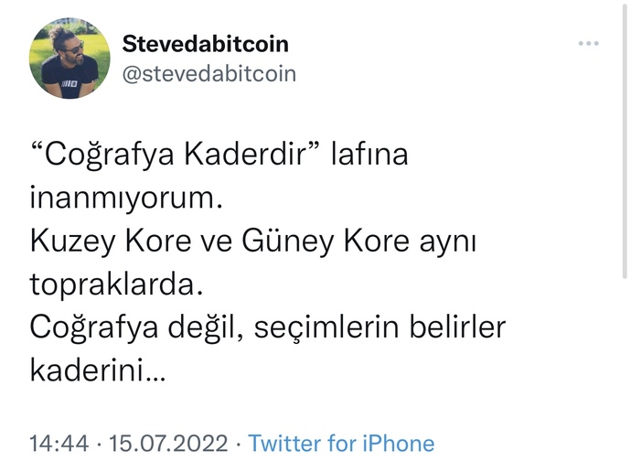 Cografya bir insanın kaderi midir?