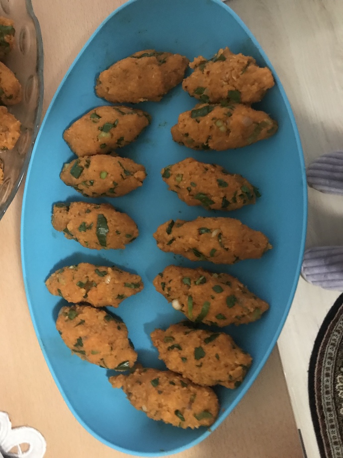 Mercimek köftem olmuş mu?