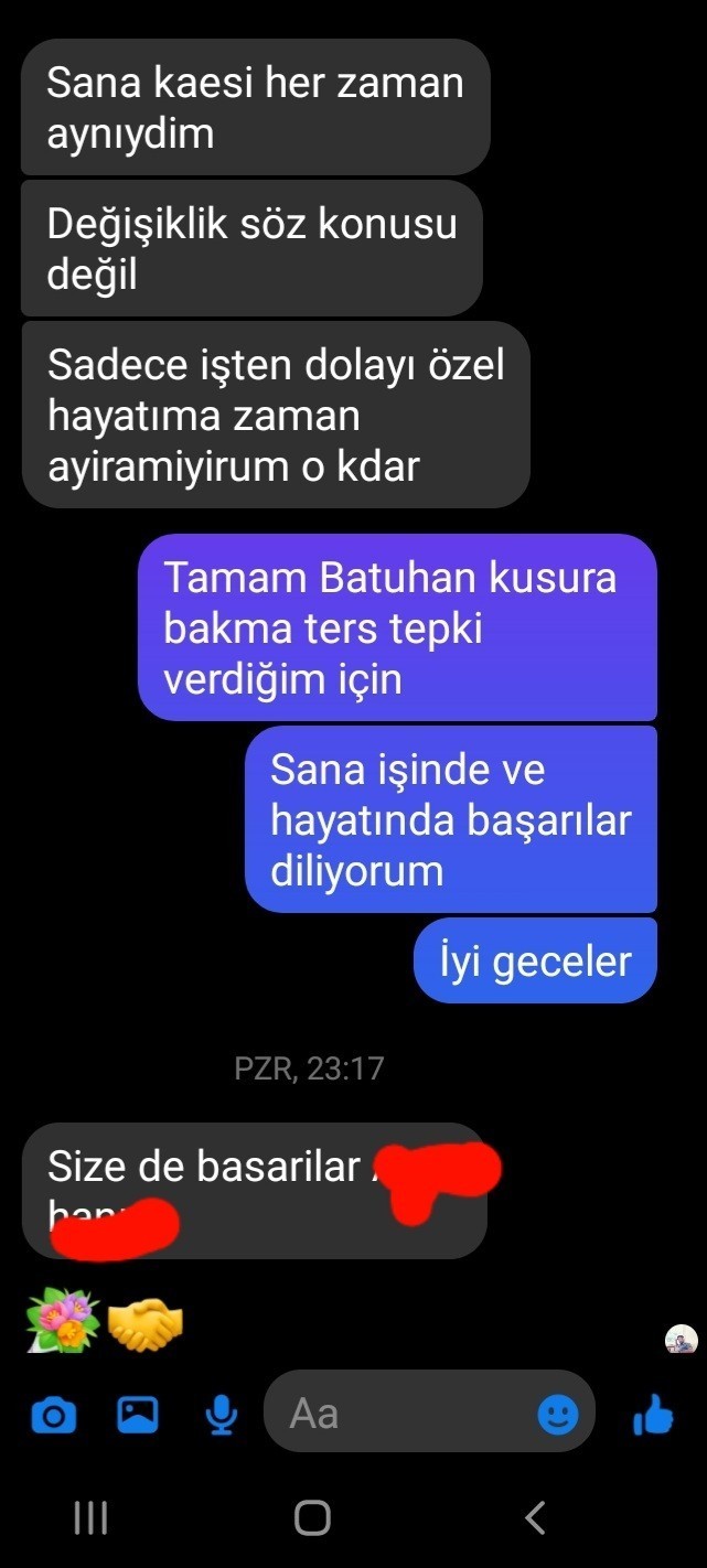 Lütfen bakın Bu kisi benden vazmi geçmiş yoksa banamı öyle geliyor anlamadım?