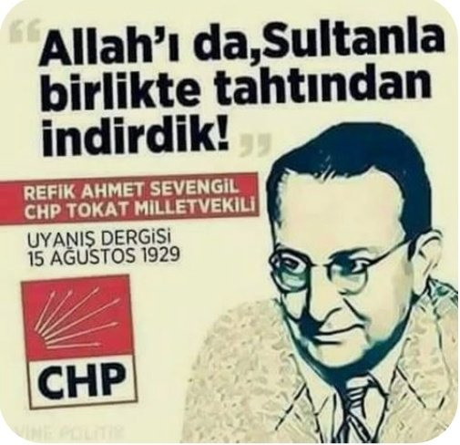 Allahı da sultanla birlikte tahtından indirdik sözünü biliyor musunuz?