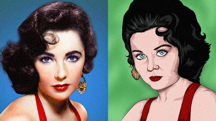 Elizabeth Taylor çizimi olmuş mu?