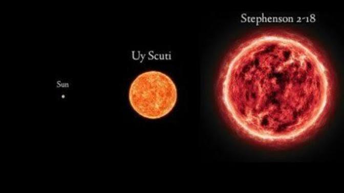 Stephenson 2-18 yıldızını duymuşsunuzdur evrenin en büyük yıldızı güneş sisteminde olsaydi saturne kadar uzanırdı düşünceniz?