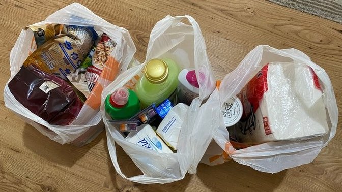 Sanal marketten yaptığım 3 poşet alışveriş 642,76 TL tuttu. Kimler benimle birlikte ağlamak ister 🥲?