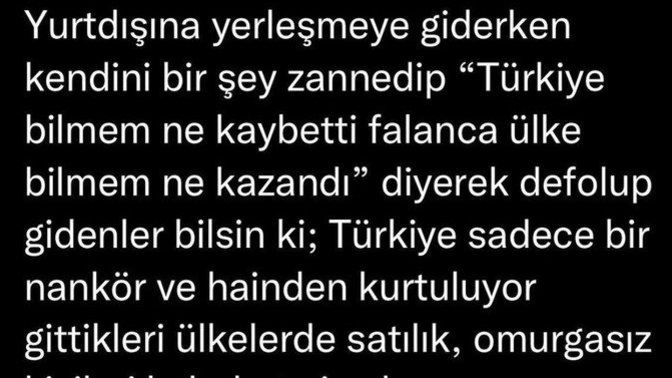 Yurtdışına giden (Kalıcı) Türkler hakkında ne düşünüyorsunuz?