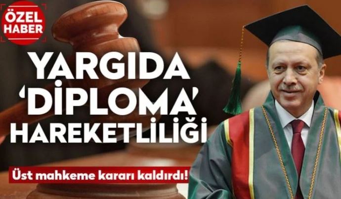 Erdoğanın diploması yargıda ne düşünüyorsunuz?