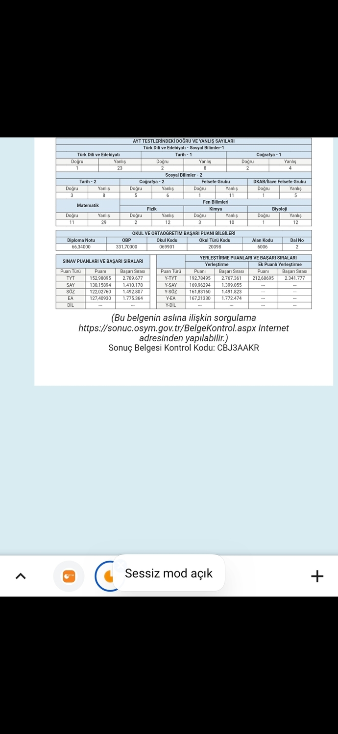 Puan ile sıralama sormayın diye puanı da buraya attım boş yapacaklar yorum yapmasın soruya lütfen