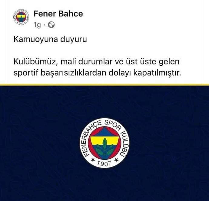 Fenerbahçe kapatılmış sizce nasıl bir karar?