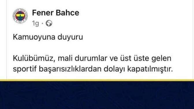 Fenerbahçe kapatılmış sizce nasıl bir karar?
