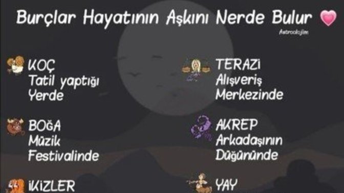 Burcuna göre hayatının aşkını nerde buluyorsun?