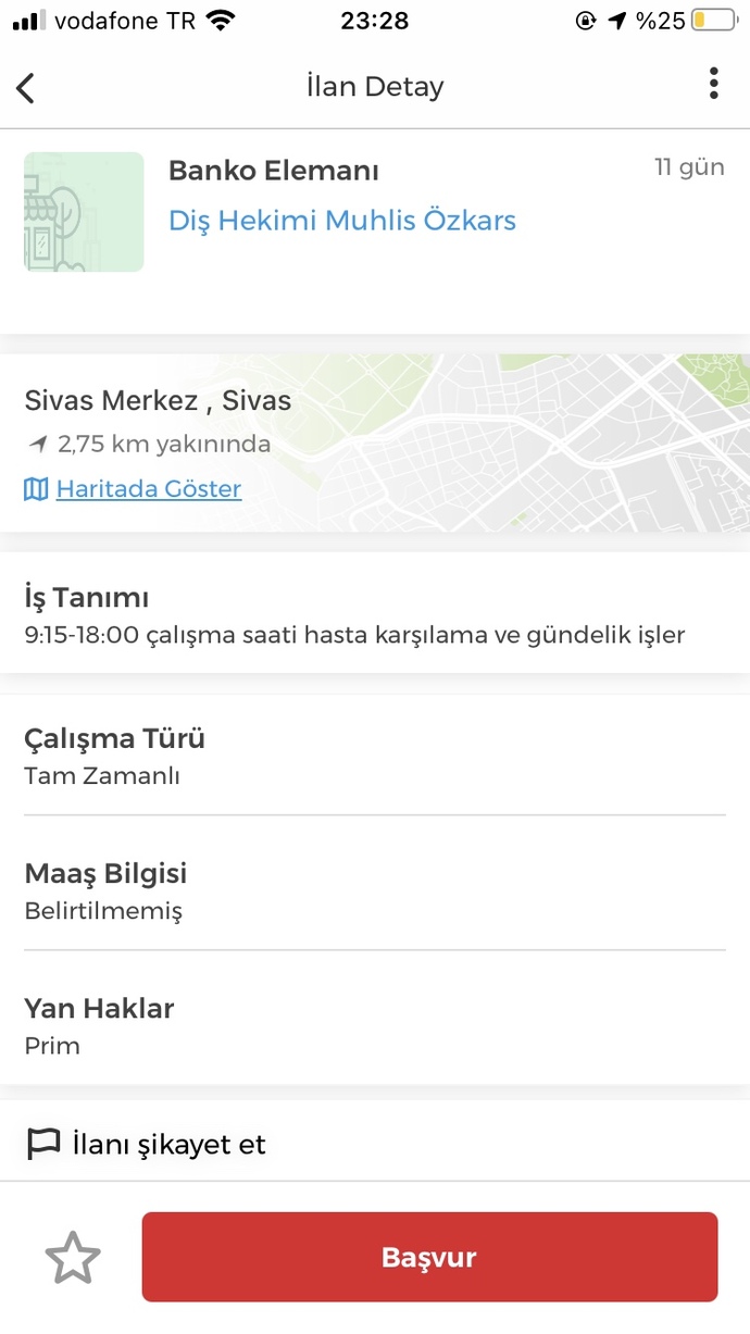 Bu ilanda hem gündelik iş hasta karşılama diyor hem de banko elemanı diyor anlamadım ben?