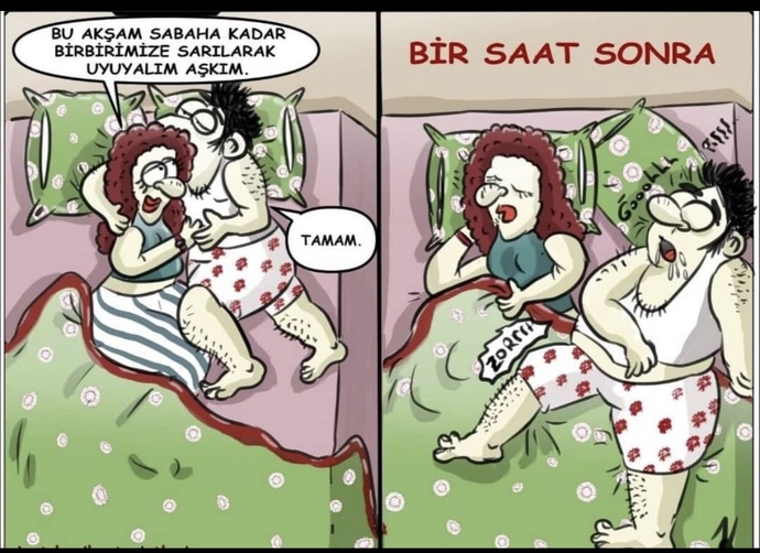 Erkekler yatınca niye sadece uyuyamıyor?