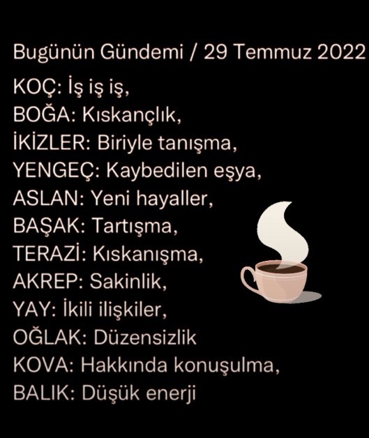 Bugünün gündemi nasıldı acaba?