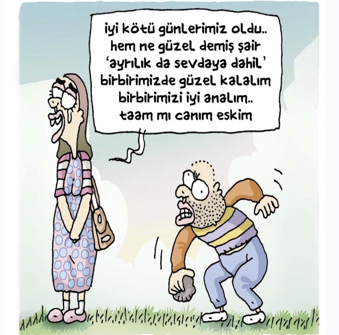 Ayrilinca kizlar ve erkekler neden cirkinlesiyor illa saldirmalari mi gerek?