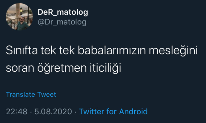 Sınıfta, öğretmenler sizce neden anne-babamızın mesleğini sorardı?