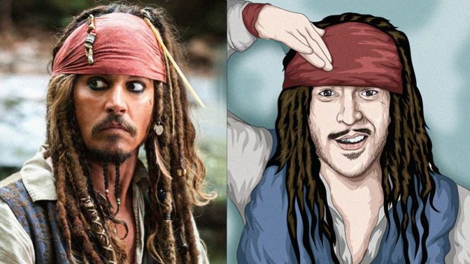 Jack Sparrow çizimi benziyor mu?
