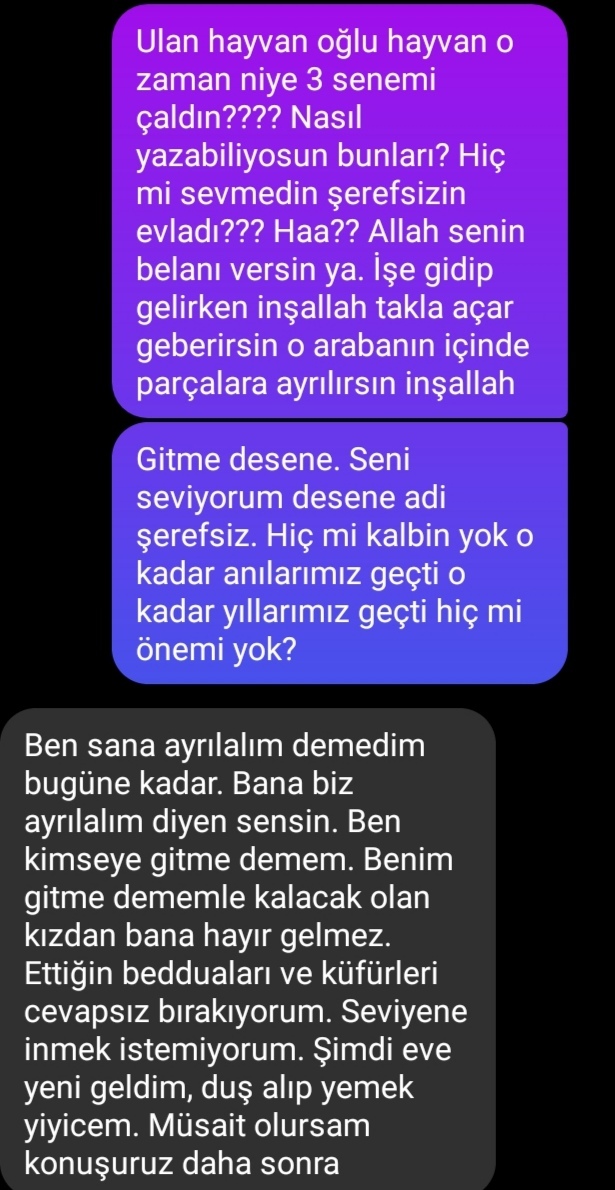 3 senelik sevgilime ayrılalım dedim, verdiği cevaplara bakar mısınız? Ne yapmaya çalışıyor bu, sinirden ağlıyorum! Kim haklı?