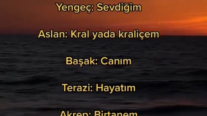 Sevdiceğine nasıl hitap edersin?