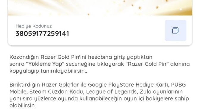 Kazandrio dan yanlışlık ile aldım isteyen alsın?