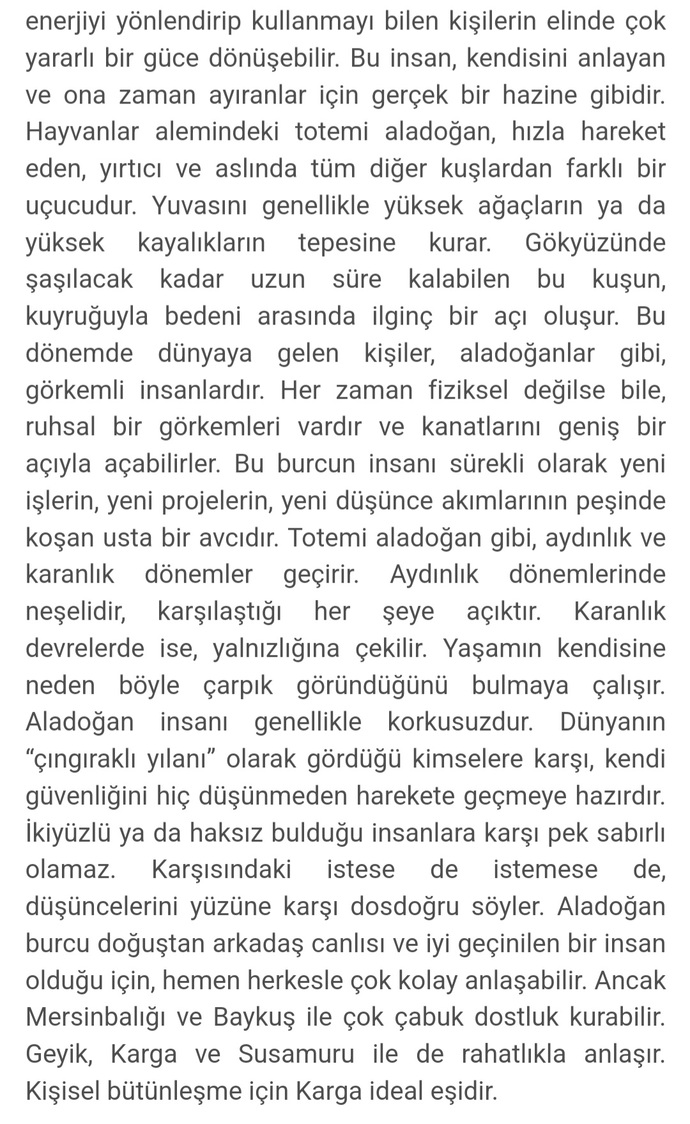 Kızıl derili burcunuza baktınız mı?