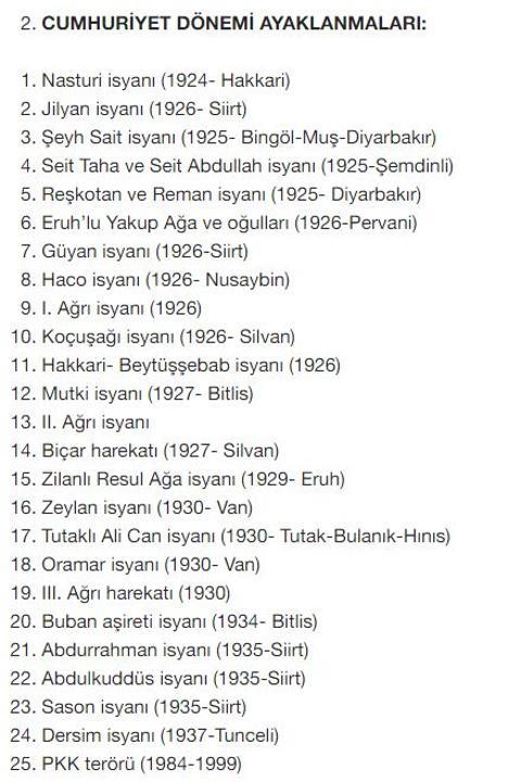 Kürtler tarihte neden biz Türklere karşı sürekli ayaklanmışlar?