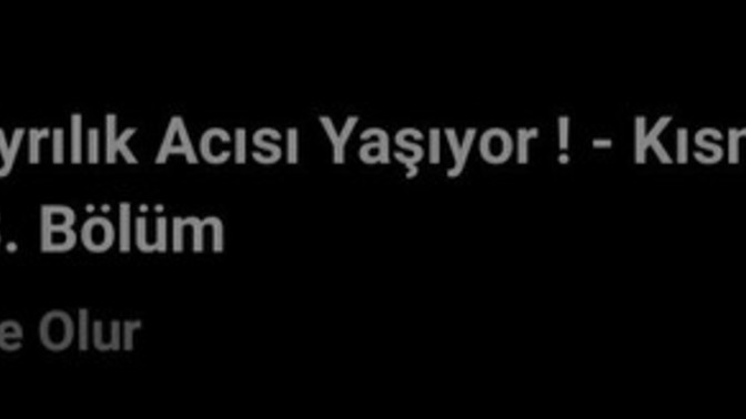 En son ne zaman aşk acısı yaşadınız?