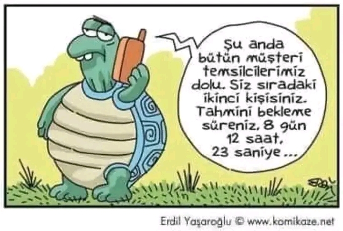 Müşteri hizmetlerini en fazla ne kadar bekleyebilirsin?
