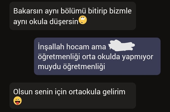 Lisedeki hocam neden benimle yakın olmak istiyor olabilir?