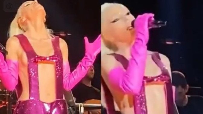 Gülşen'in Harbiye'deki pembe sahne kıyafeti göz alıcı değil mi?