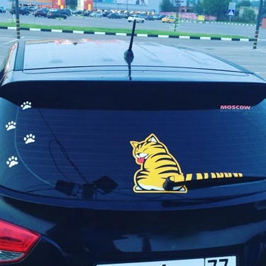 Arka cama kedi stickeri yaptırsam itici durur mu?