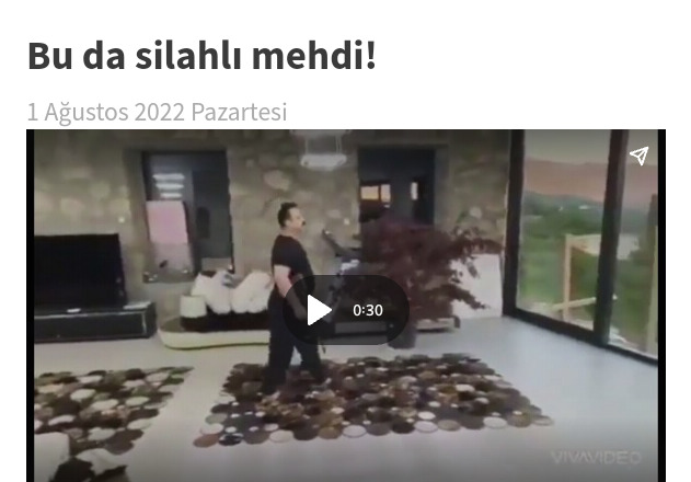 Mehdi gelmiş hatta silahlanmış duydunuz mu?