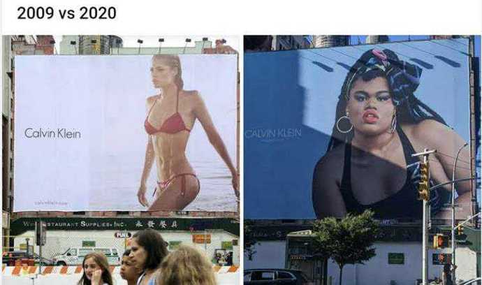 Beden olumlama hareketi bu kez başardı! Calvin Klein 2009 afişi mi, 2020 afişi mi?