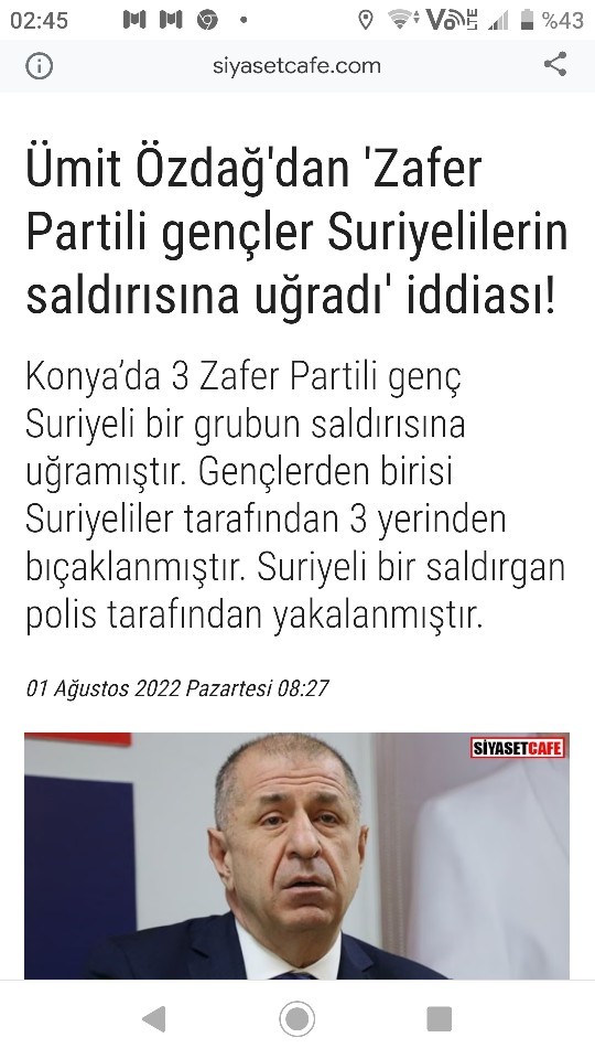 Konyadaki suriyeli işgalciler, üç Türk gencine satırla saldırdı. Daha ne kadar susacaksın Konya?