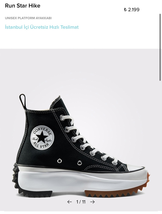 Converse ayakkabıya 2k para verilir mi?