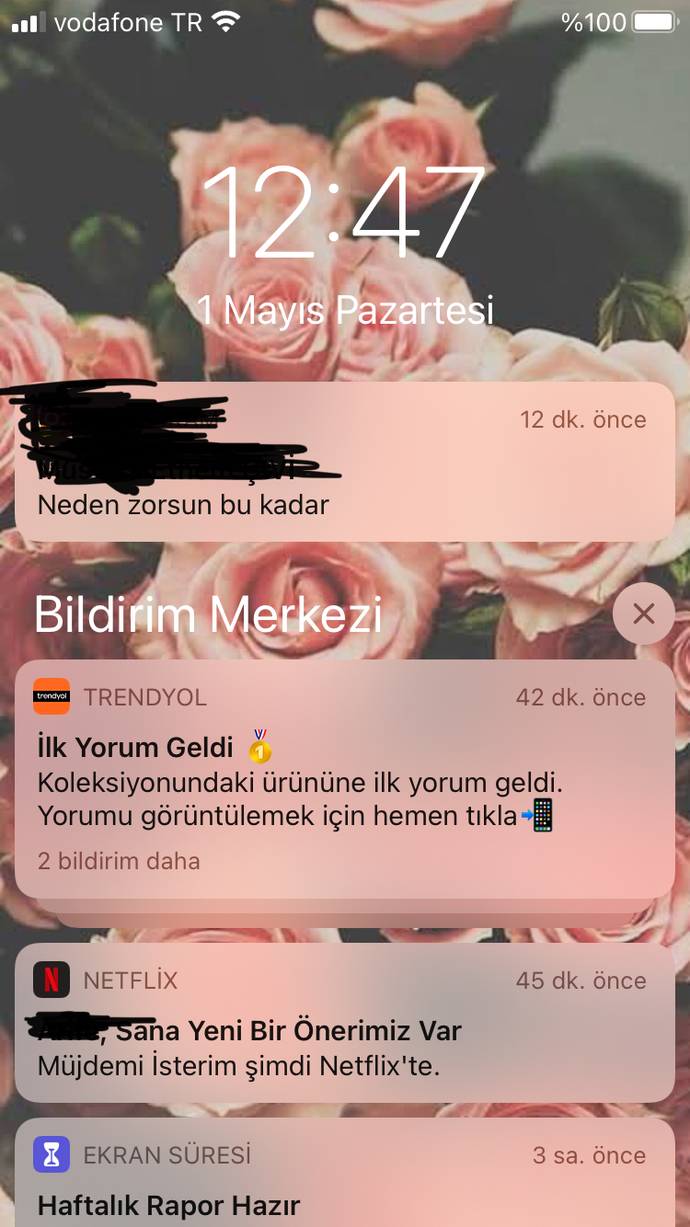 En son aldığınız mesajiniz neydi?