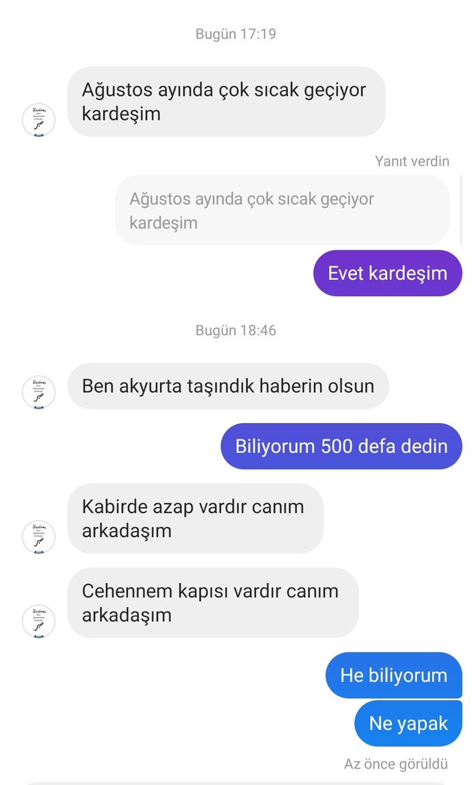 Hayatınızda anlamsız mesaj atan insanlar var mı?