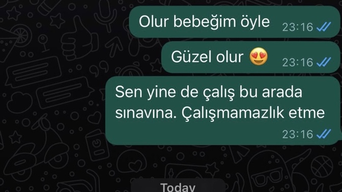 İyi geceler mesajı atanınız var mı?