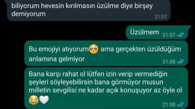 Seven insan kıskanır diye düşünüyorum ama bu kıskanmıyor. Sizce sevmiyor mu?