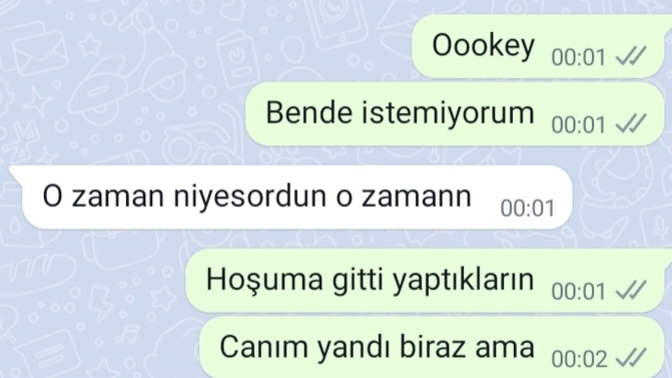 Beni terk eden sevgilim ile böyle konuştum, altta kalmış mıyım sizce?