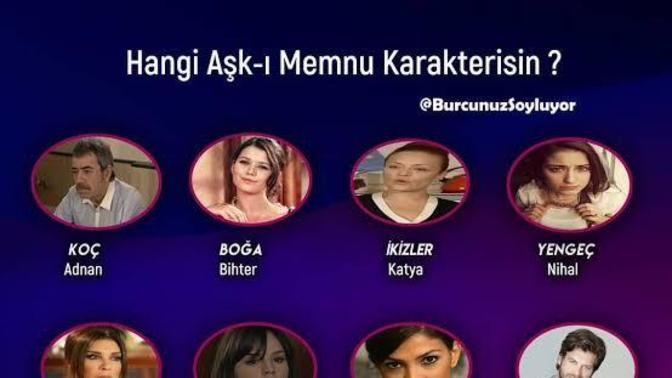 Burcuna göre hangi Aşk-ı memnu karakterisin💓 ?