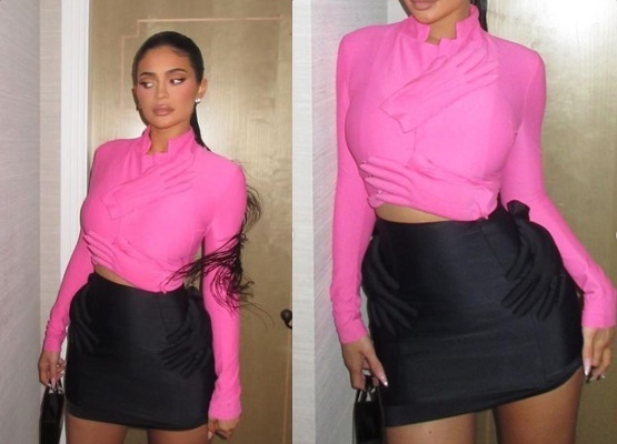 Kylie Jennerın ilginç kıyafetlerini siz giyer miydiniz?