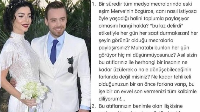 Murat Dalkılıç, 'Merve senden sonra bu hale geldi' yorumlarına tepki gösterdi! Haklı mı?
