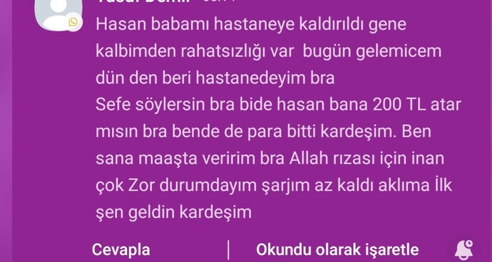 Sürekli bu şekilde para isteyen biri rahatsız etmez mi?