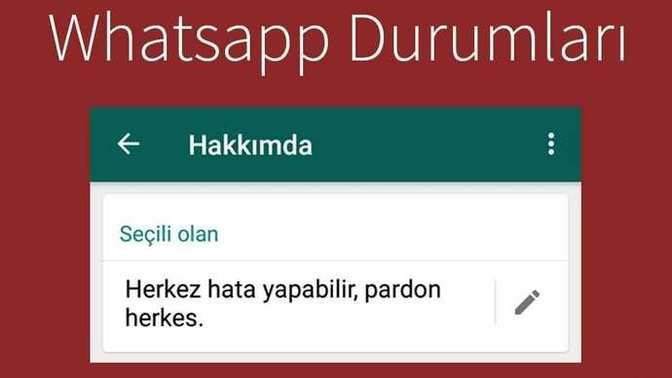 WhatsApp hakkında kısmında ne yazıyor🤡?