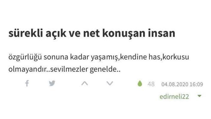 TV muhabiri size "açık sözlü ve net insanlara bakış açınız nedir" diye sorsaydı, ne söylerdiniz?