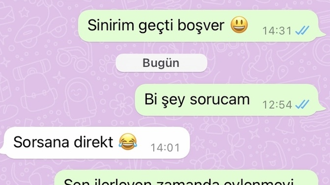 3 aydır konuştuğum evlenme teklifi bile etmiştim. egosunu tatmin ettim. artık yazmayacağım?