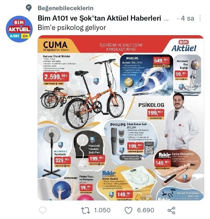 Bimde şok indirim! Orta yakışıklı hafif balık etli piskolog sadece 199,99 tl?
