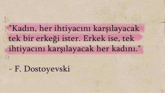 Kadın ve erkek ne ister?