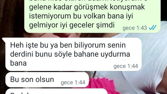 Bu mesaj ne ifade ediyor ayrılalım demek mi?