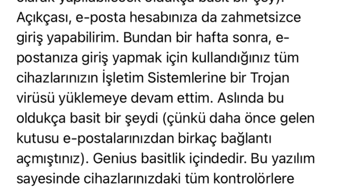 Arkadaşlar bi mail gelmiş sabah bu nedir bi yardımcı olur musunuz?